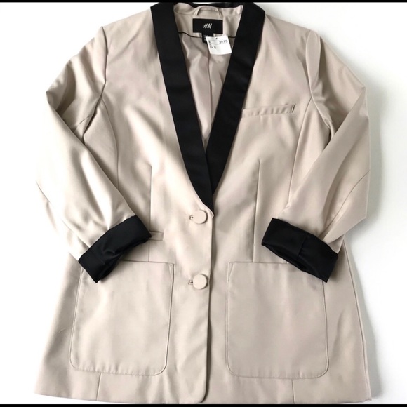 H&M Silk Blazer size 10 NWT - Picture 2 of 5